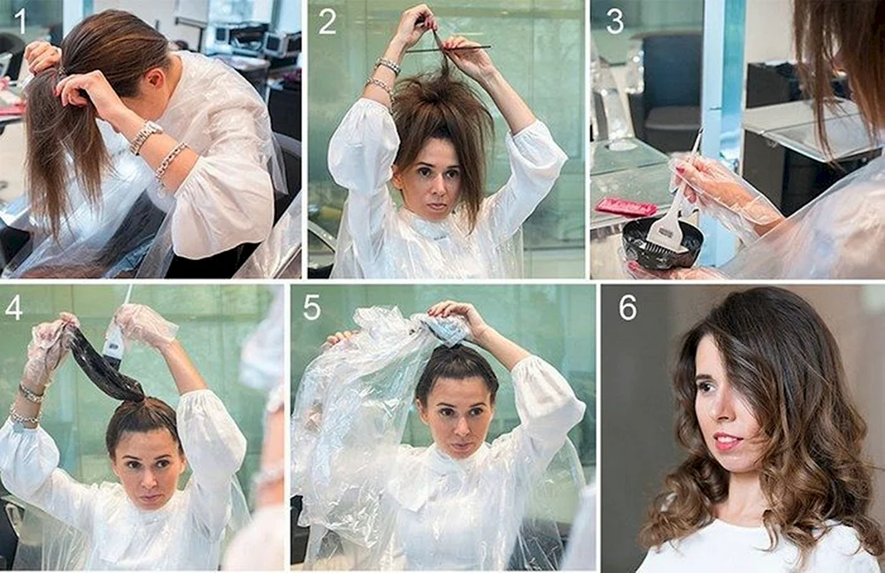 Balayage-Färbetechnik