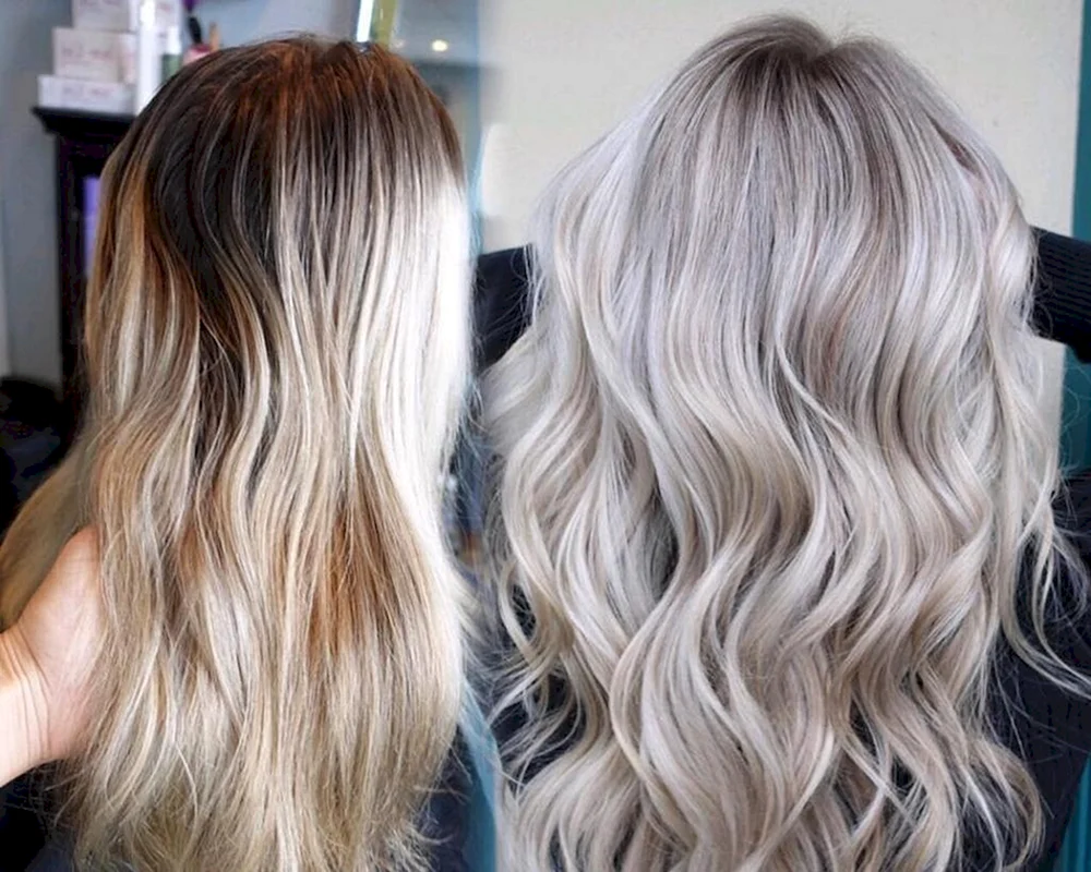 Shatush perlblond