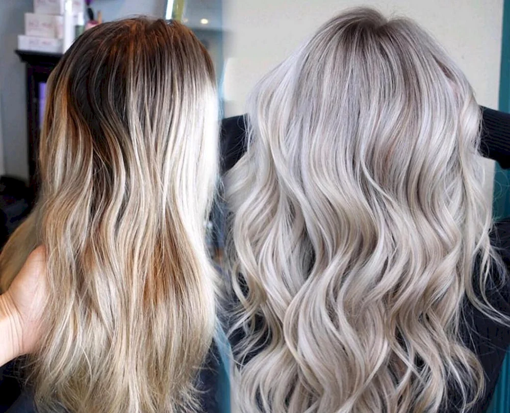 Perlblonde Schattierung