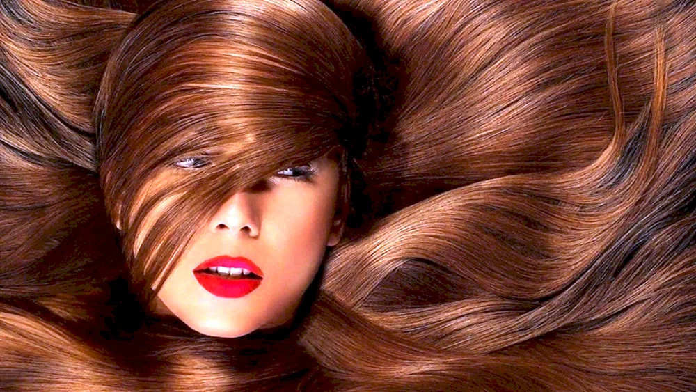 Silky blonde Haare