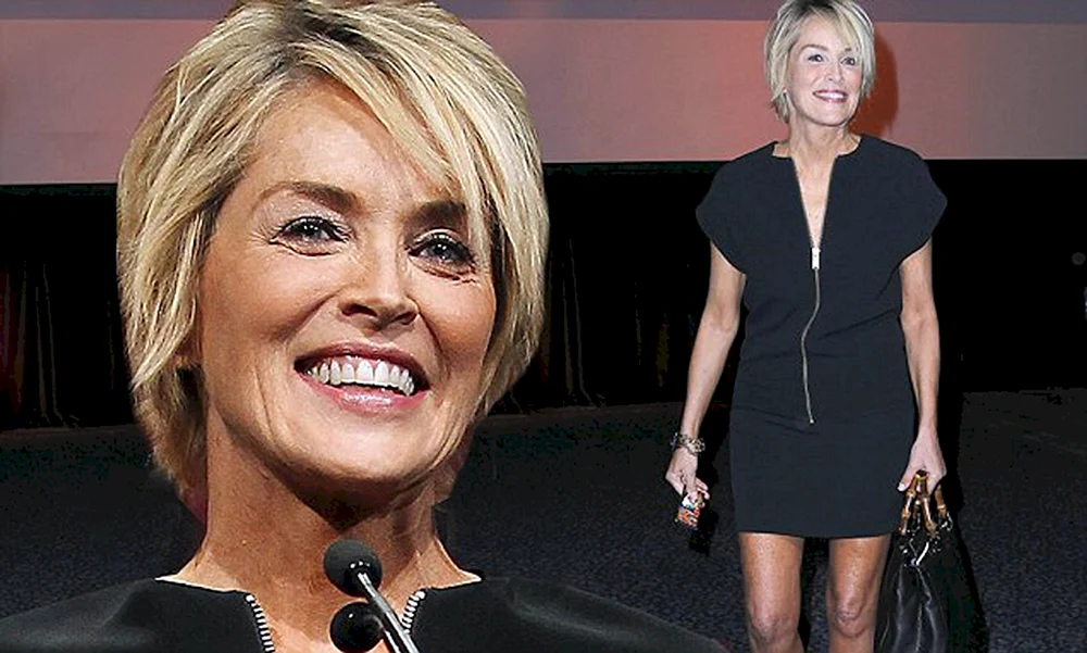 Sharon Stone kurzer Haarschnitt