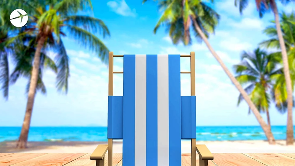 Lounging am Strand