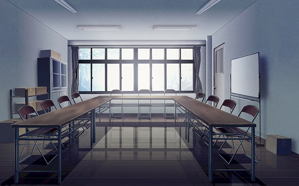 Gacha Schulleben Hintergrund im Klassenzimmer