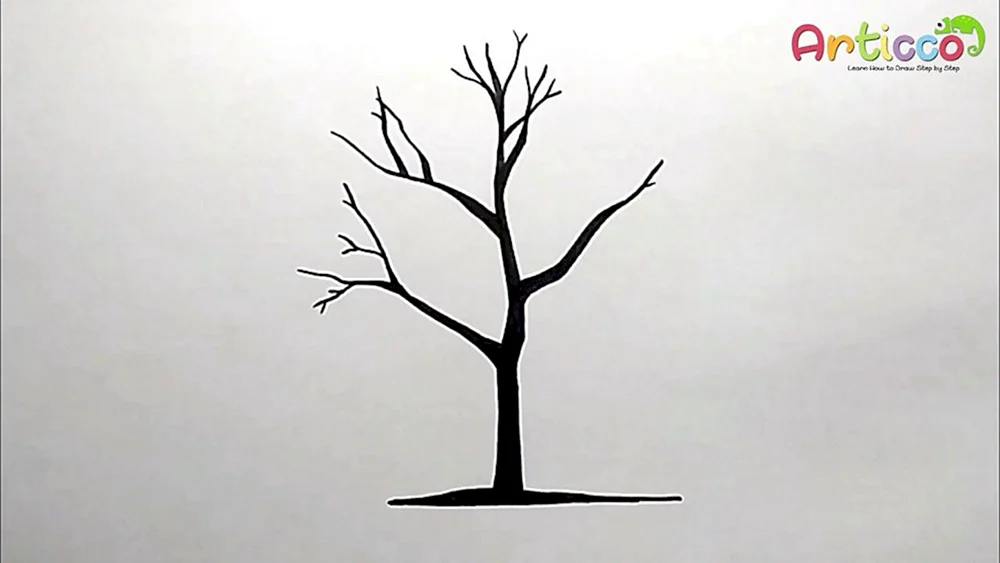 Bäume mit Bleistift zeichnen