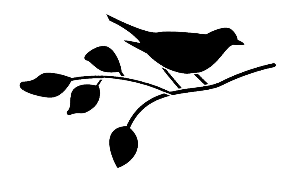 Vogelschablone zum Ausschneiden