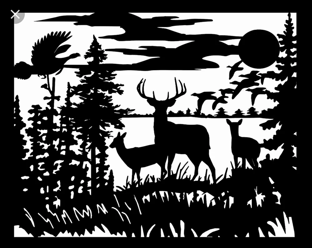 Silhouette Landschaft