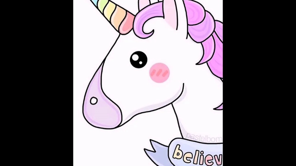 Einfaches Grübchen Einhorn