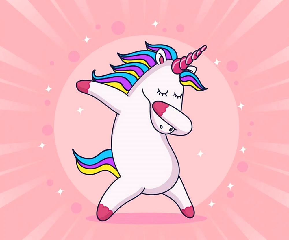 Einfaches Grübchen Einhorn