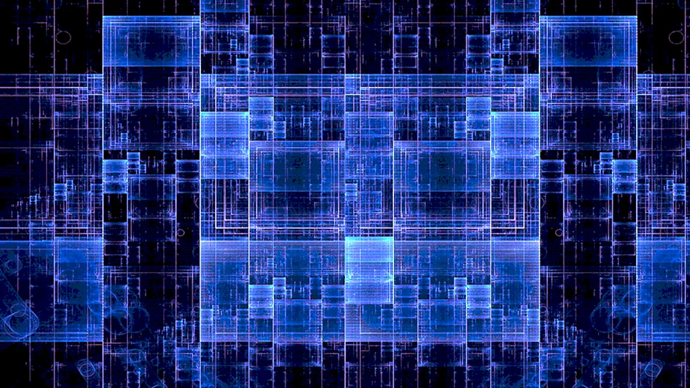 Blaue Effekte