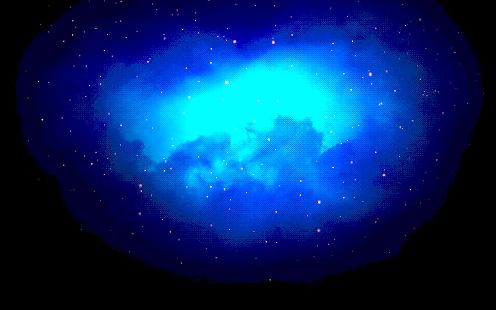 Blauer Raum