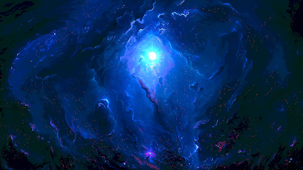 Blauer Raum
