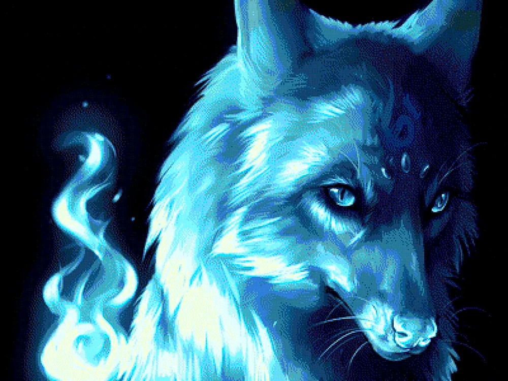 Blauer Wolf