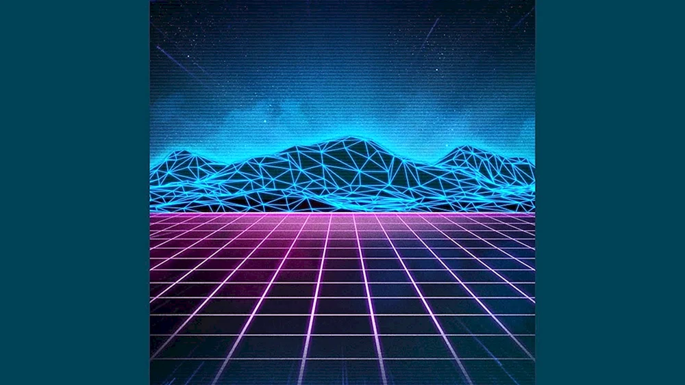 Retro-Sonnenuntergang