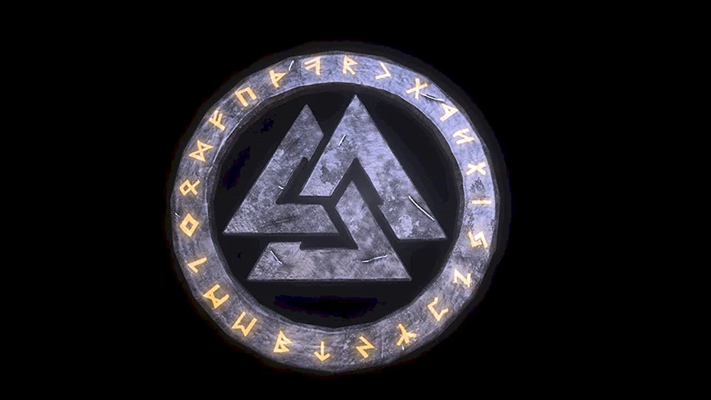 Skandinavisches Symbol Valknut