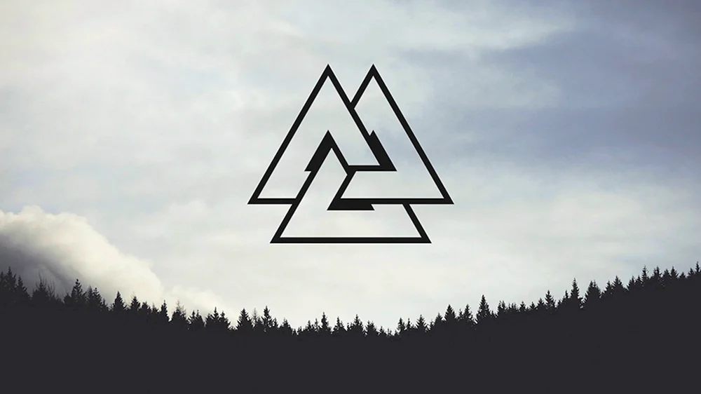 Skandinavisches Symbol Valknut