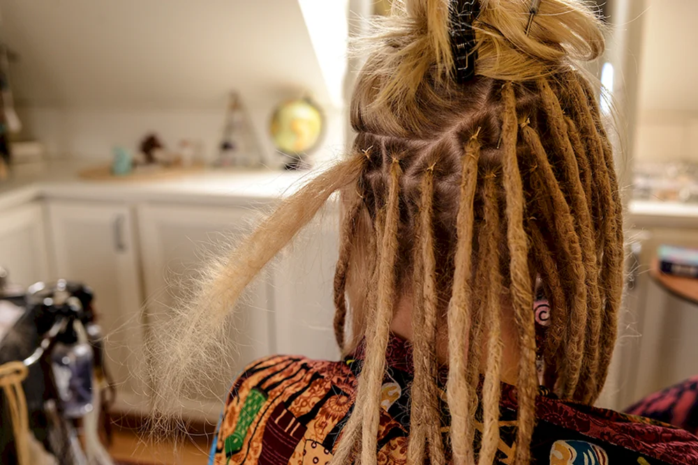 Skandinavische geflochtene Dreadlocks