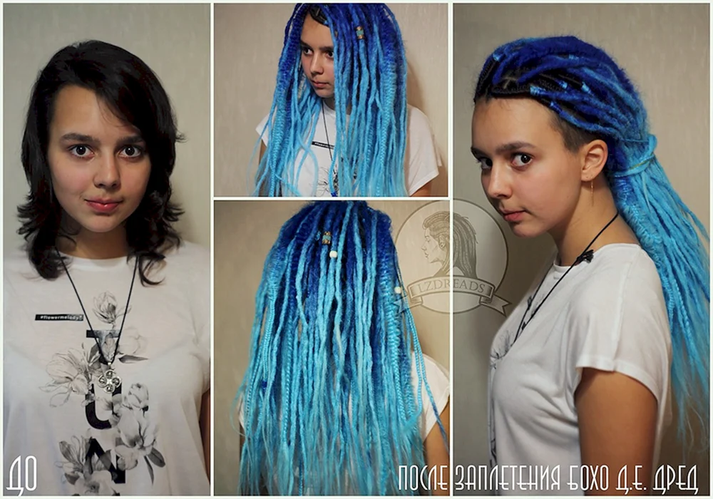 Skandinavische Flechtung von Dreadlocks