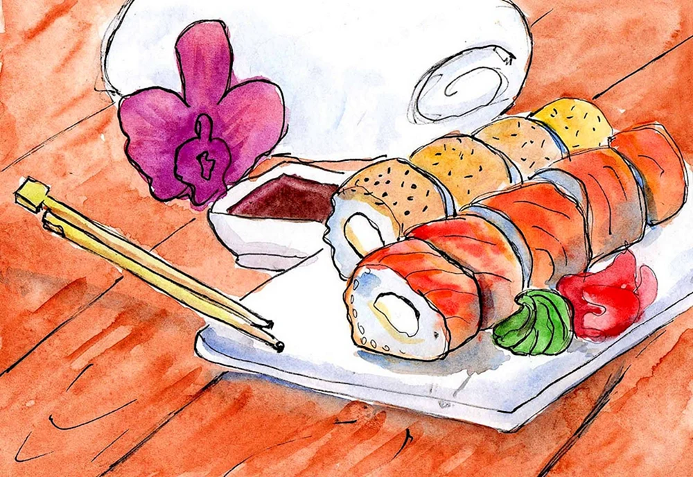 Sushi-Rollen