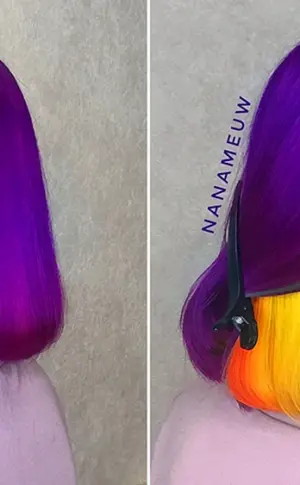 Versteckte Haarfärbung