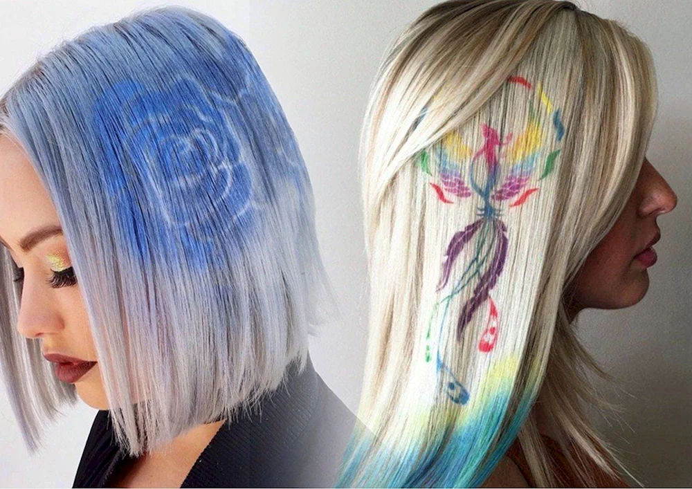 Modische Haarfärbung