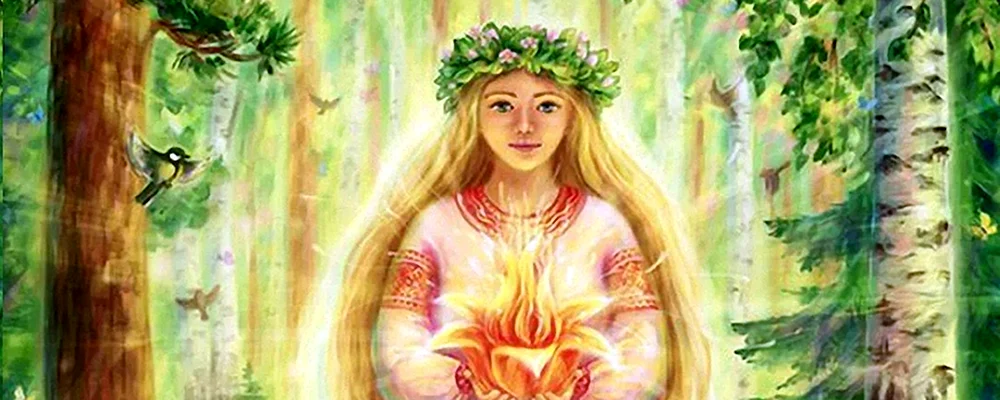 Slawische Göttin Lelia ist die Göttin des Frühlings