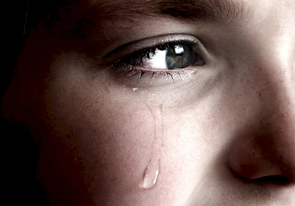 Traurige Augen Auge