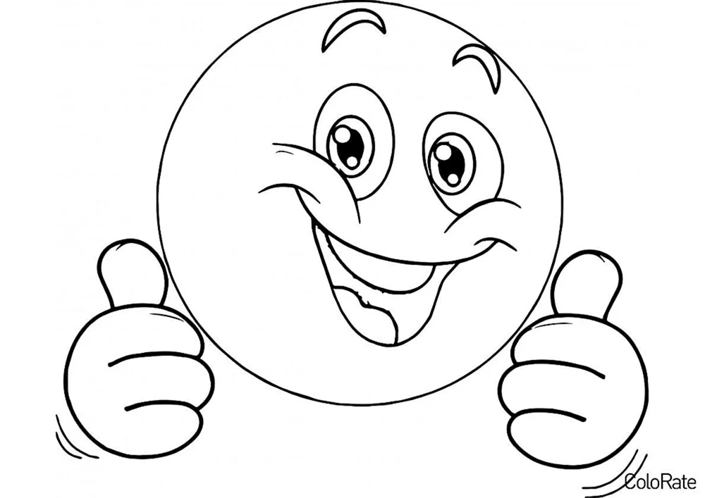 Smiley-Gesichter zum Ausmalen