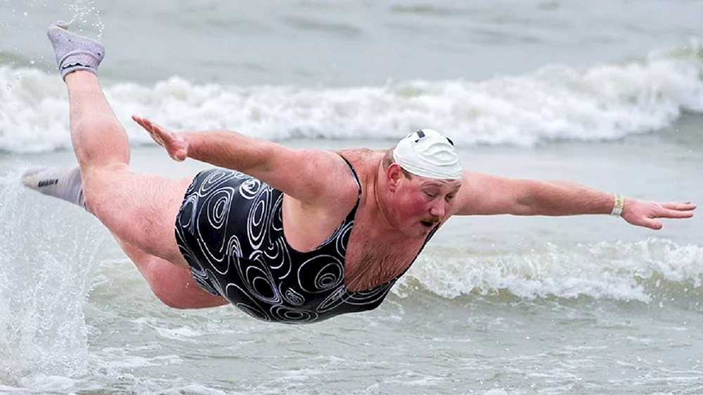 Lustig Menschen am Strand