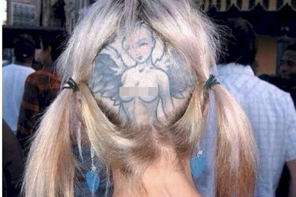 Lustige Haarschnitte