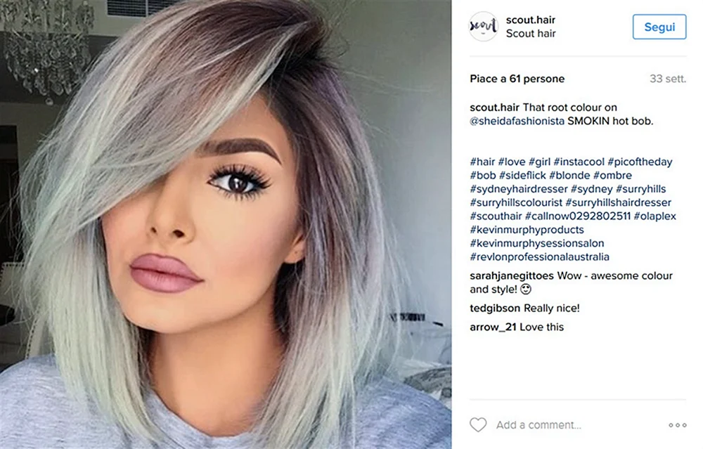 Smokey blonde total blonde bob