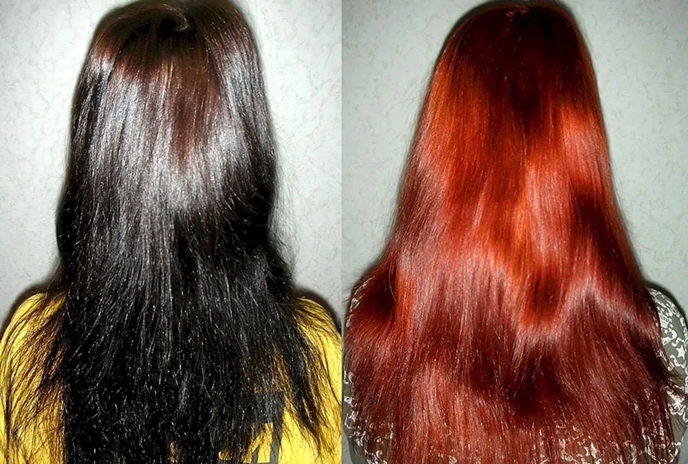 Schwarze Haarfarbe