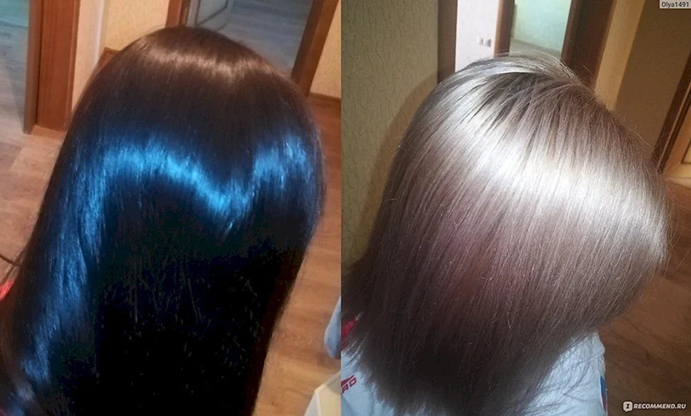 Schwarze Haarfärbung von Schwarz