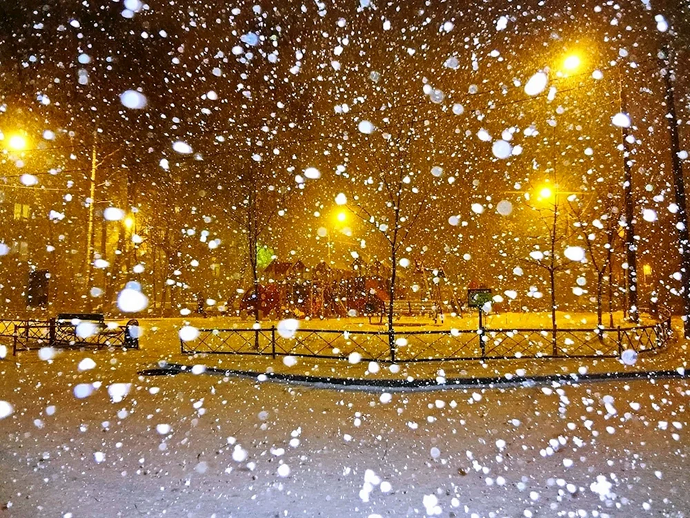 Fallender Schnee