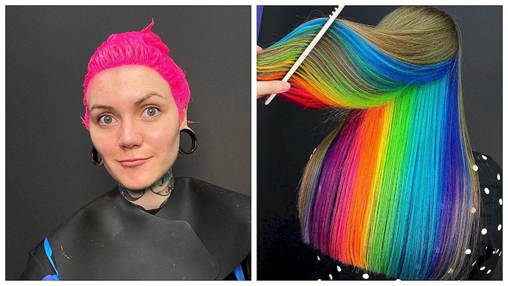 Gefärbtes Haar