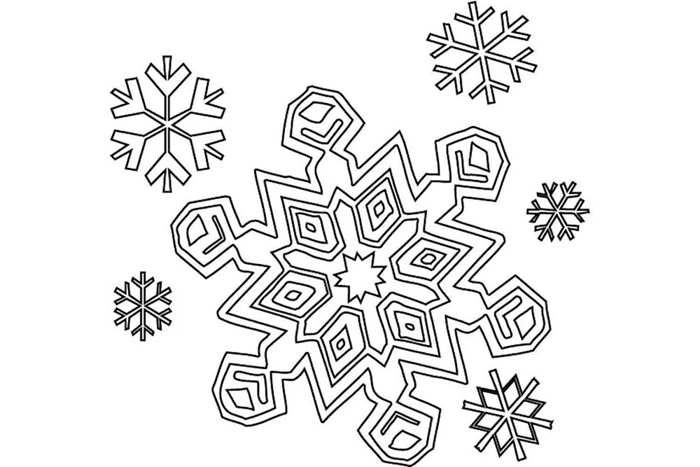 Schneeflocken für Fenster
