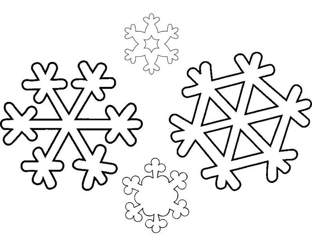 Schneeflocken Zeichnung