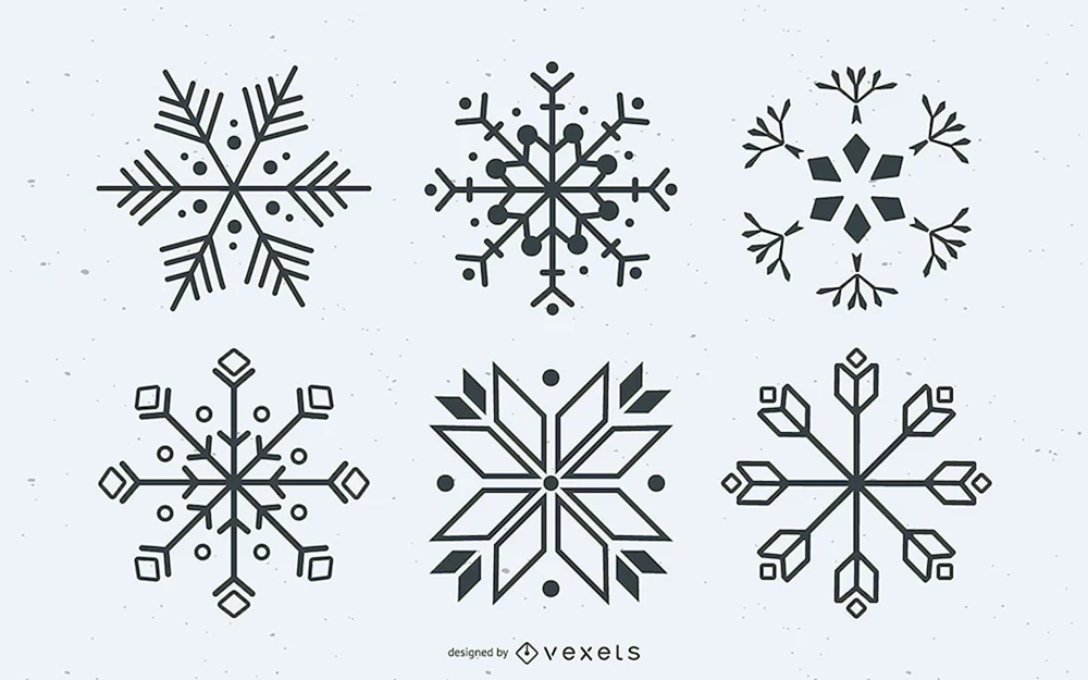 Schneeflocken zeichnen