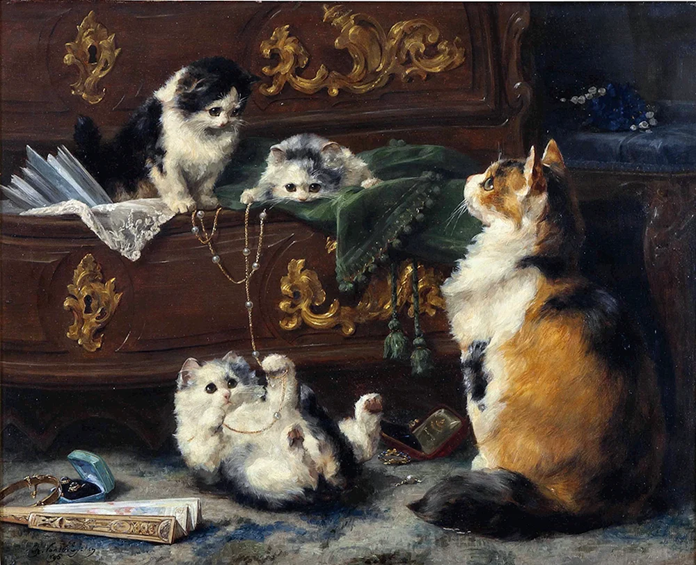 Henriette Ronner Knip's Hunde