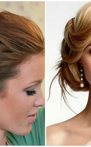 Gesammelte Frisuren für mittleres Haar