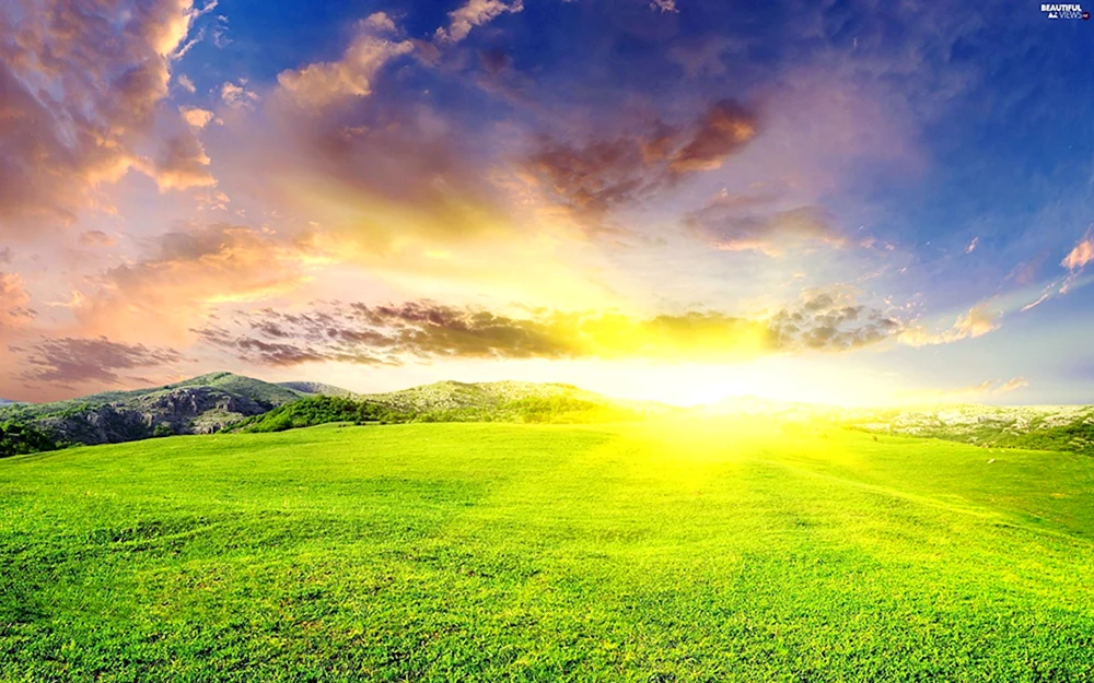 Schöner Sonnenaufgang