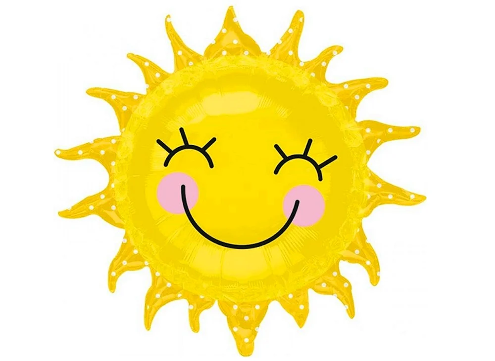 Sonne lächelnd