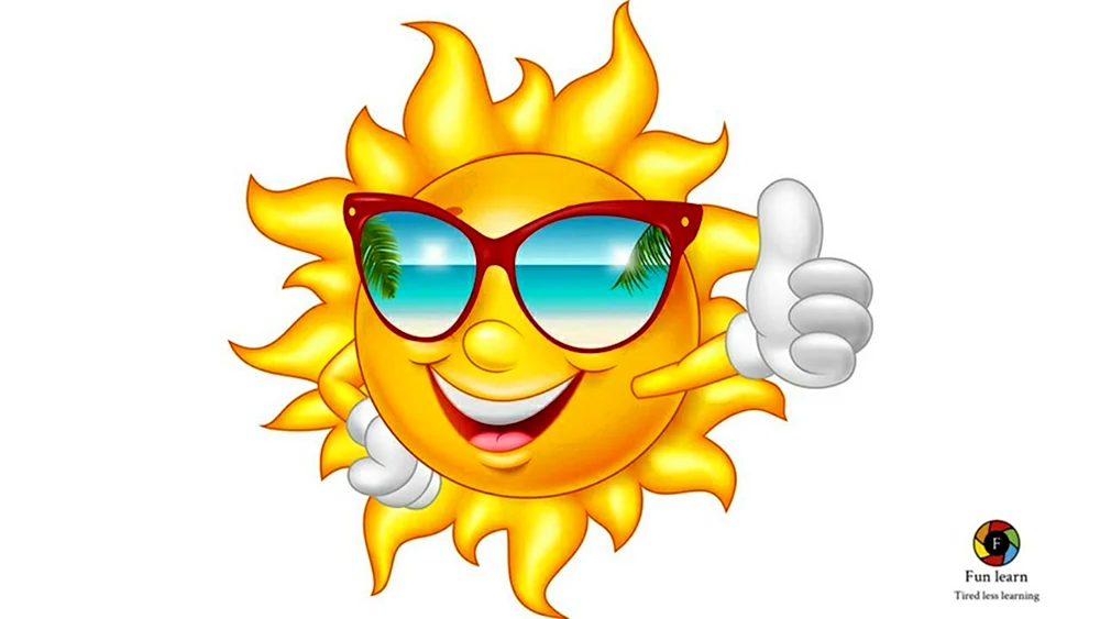 Sonne mit Brille