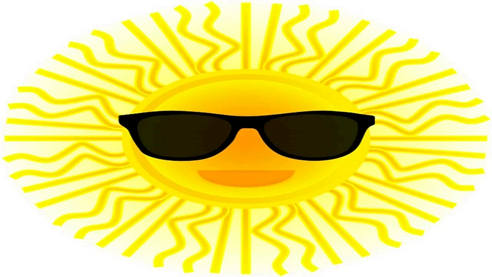 Sonne mit Sonnenbrille