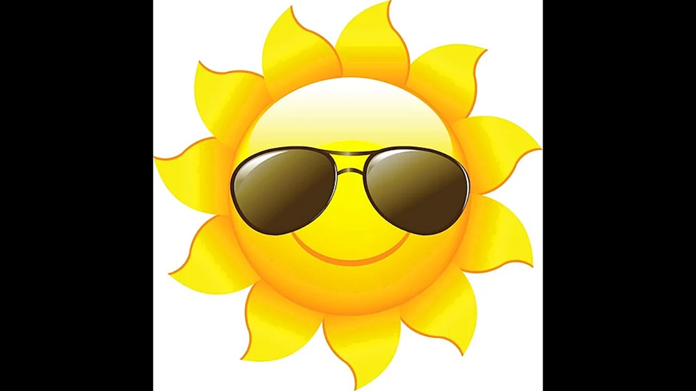 Sonne mit Sonnenbrille