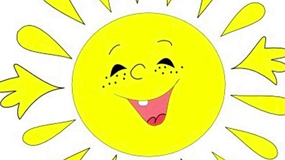 Sonnige Zeichnung