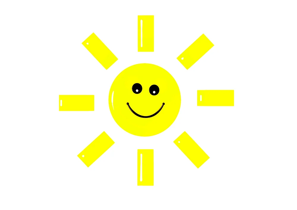 Sonnige Zeichnung