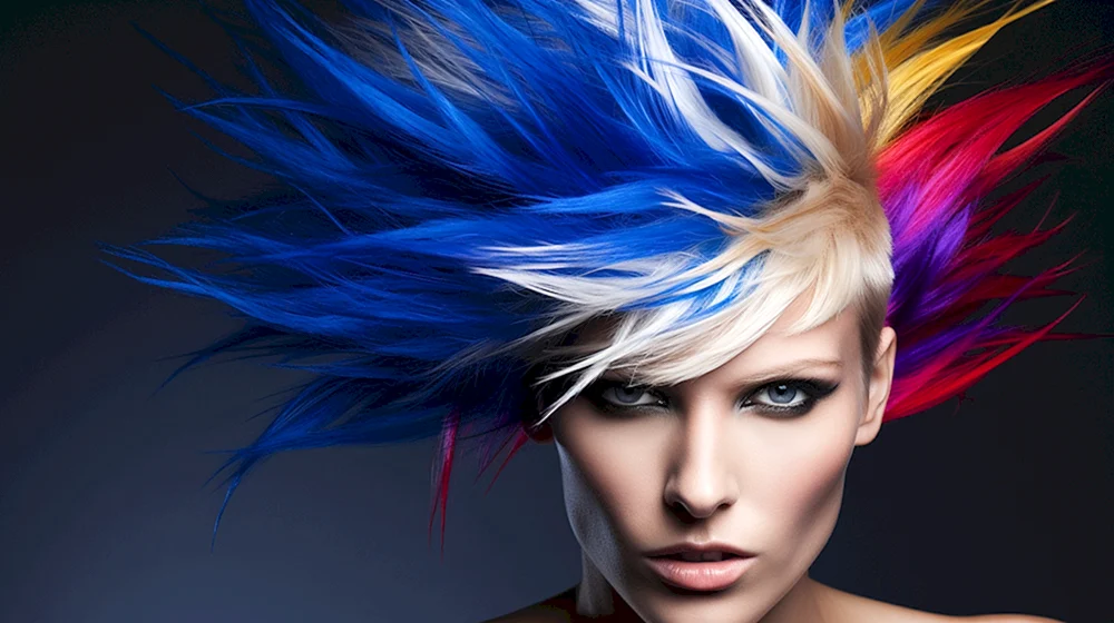 Lachsfarbene Haare