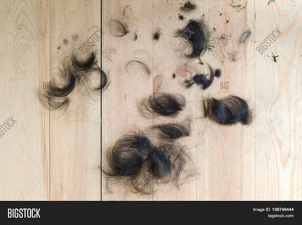 Geschnittene lockige Haare