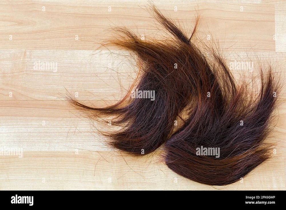 Mädchen schneidet sich die Haare ab