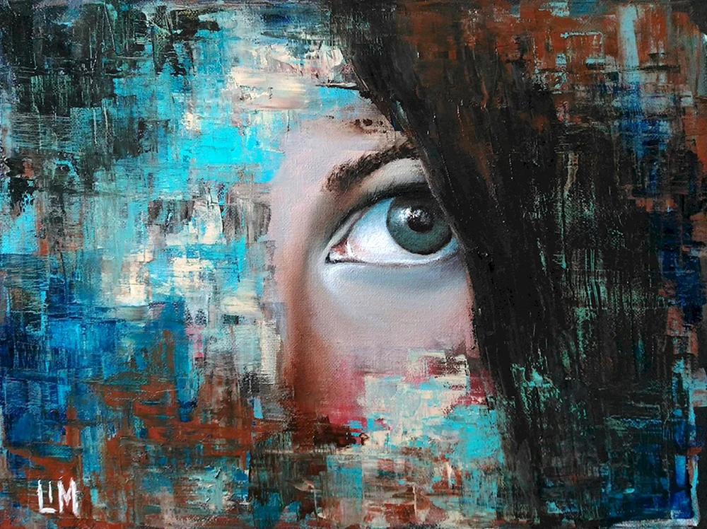 Auge im Aquarell Auge